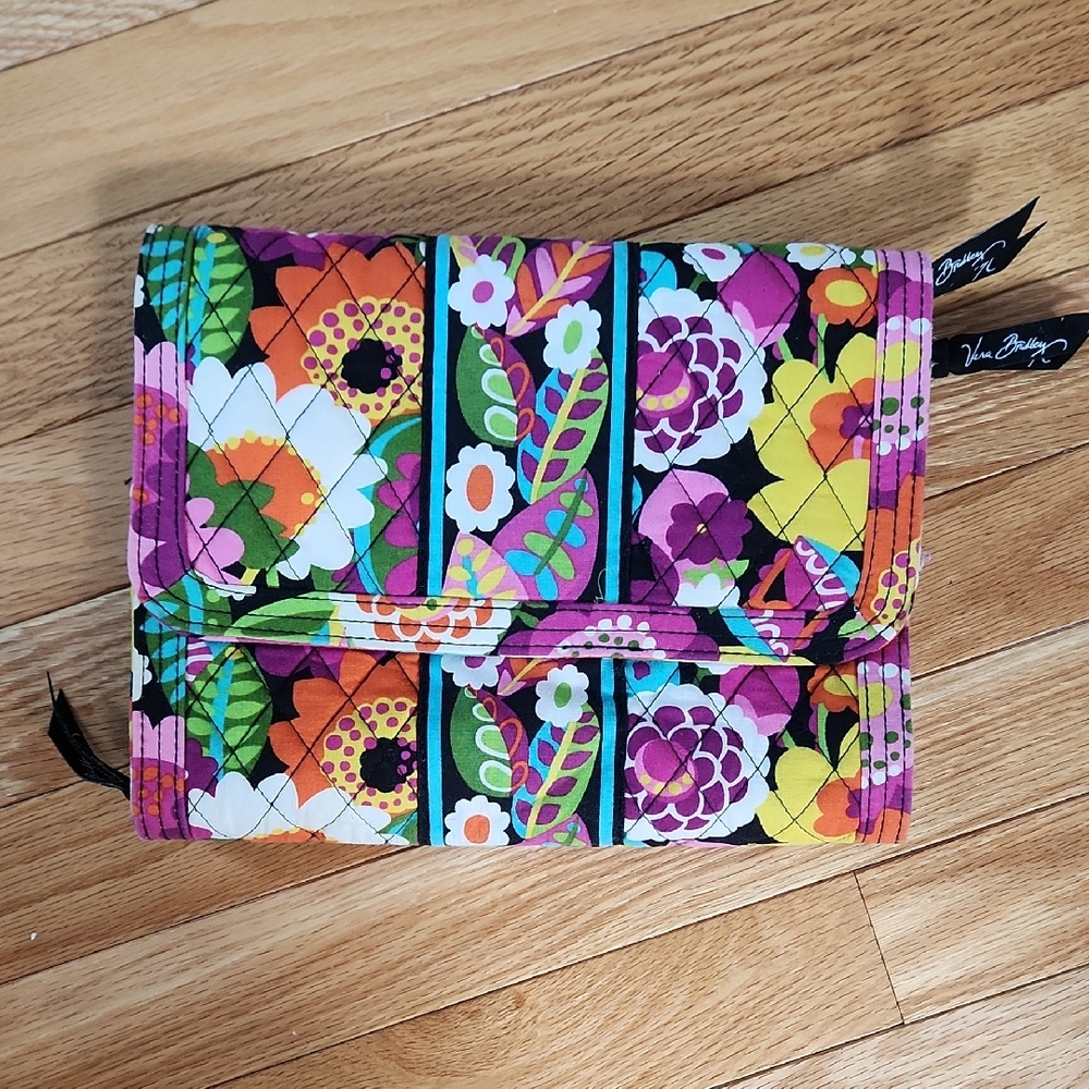 Vera Bradley Floral Quilted Travel Jewelry Holder